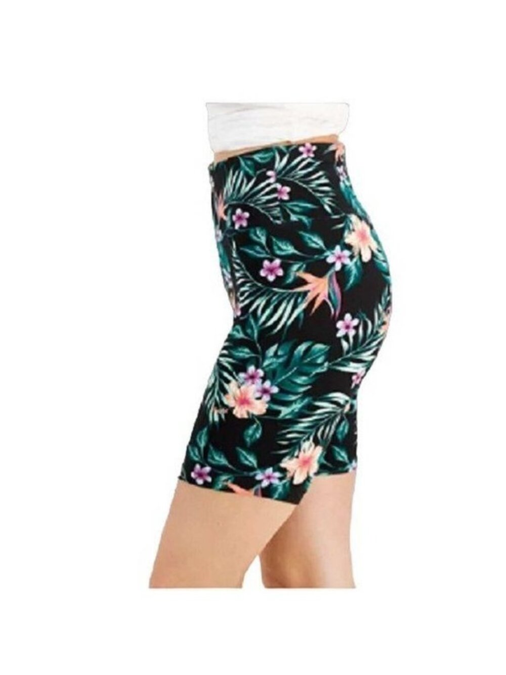 INC INTERNATIONAL CONCEPTS Tropical Print Bike Shorts X SMALL (310)